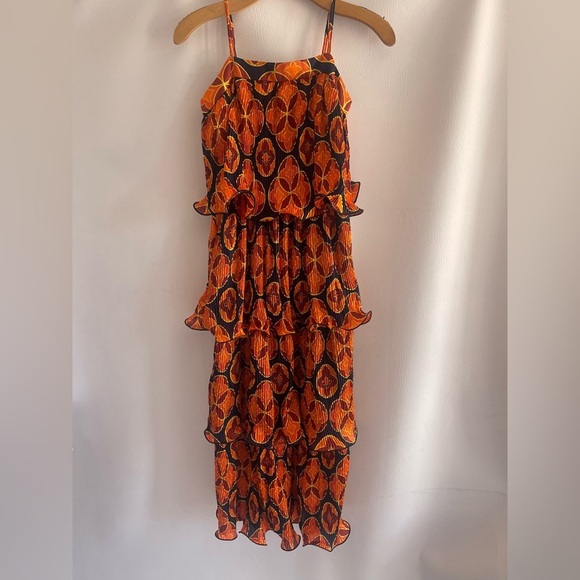 Never Fully Dressed Henrietta NWT Square Neck Sleeveless Tiered Midaxi Dress - Picture 3 of 12